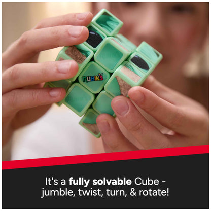 Rubik’s Cube, Star Wars Grogu Cuber with Display, Mandalorian’s The Child, Problem-Solving Brain Teaser, Classic Color-Matching Puzzle, Fidget Toy for Kids, Collectible Star Wars Toy, for Ages 8 & Up