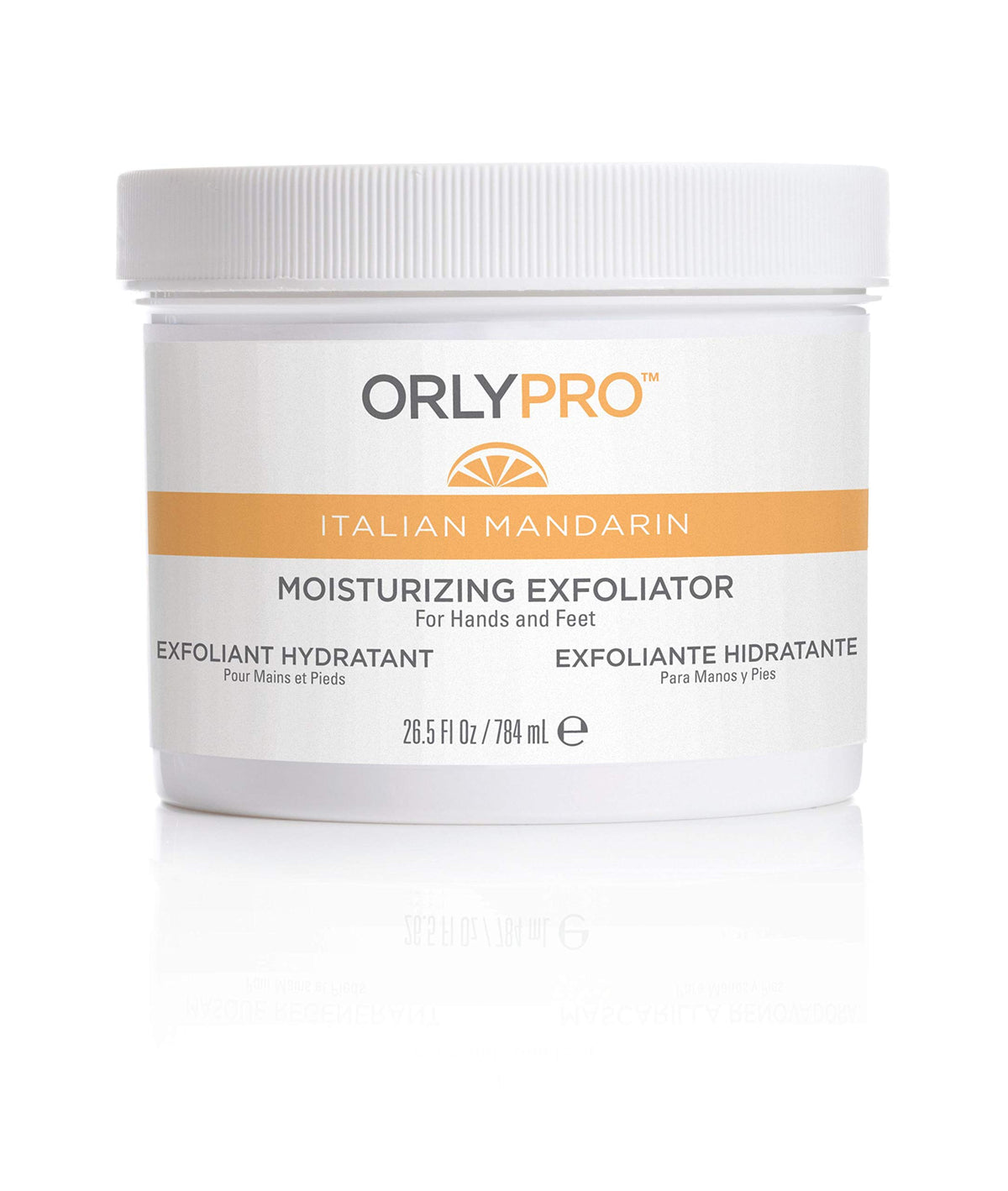 Orly Pro Italian Mandarin moisturizing exfoliator tub for hands and feet, 26.5 oz