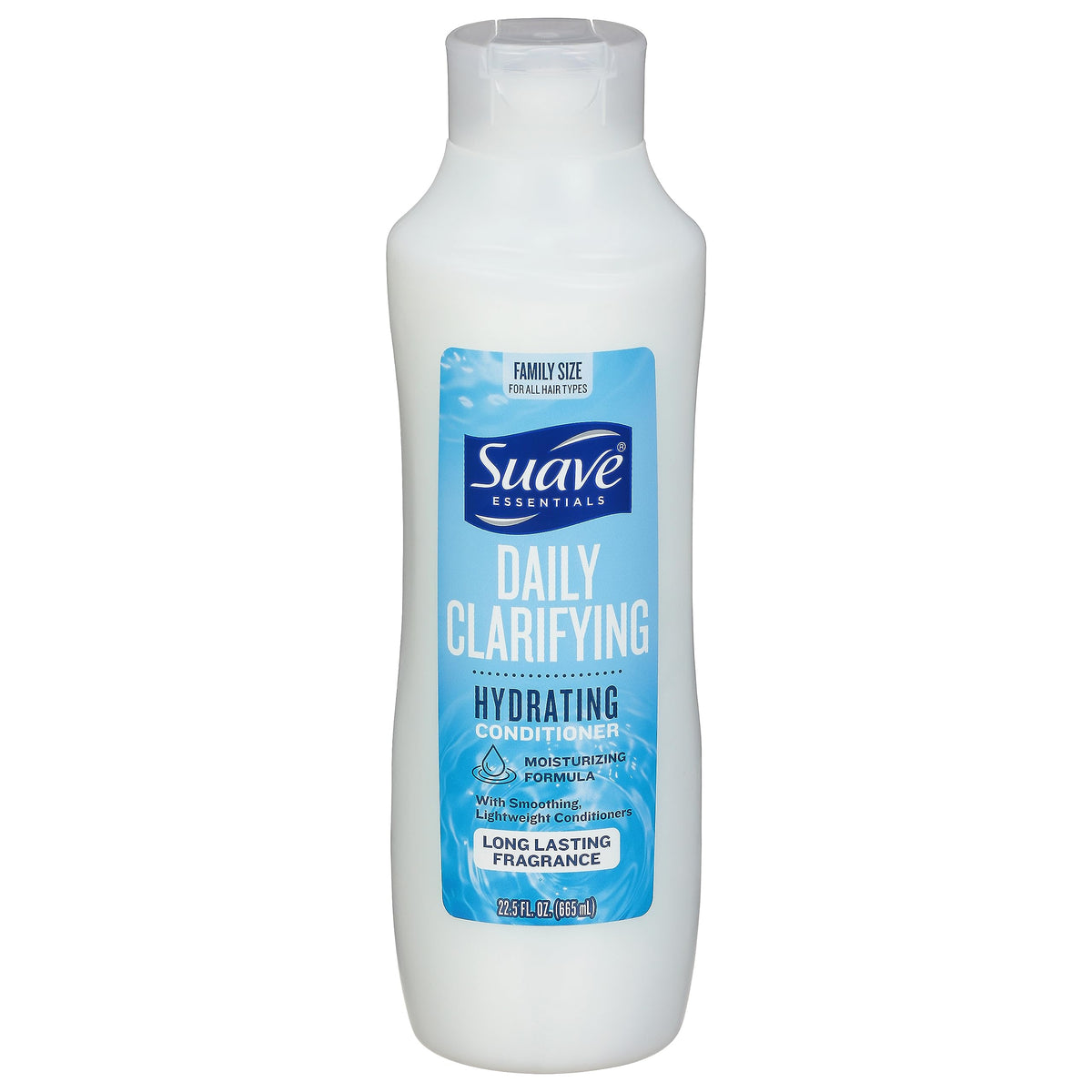White 22.5 oz family size bottle of daily clarifying hydrating conditioner