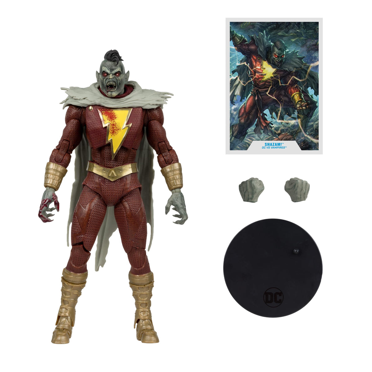McFarlane DC Multiverse Shazam (DC vs Vampires) Gold Label 7" Action Figure