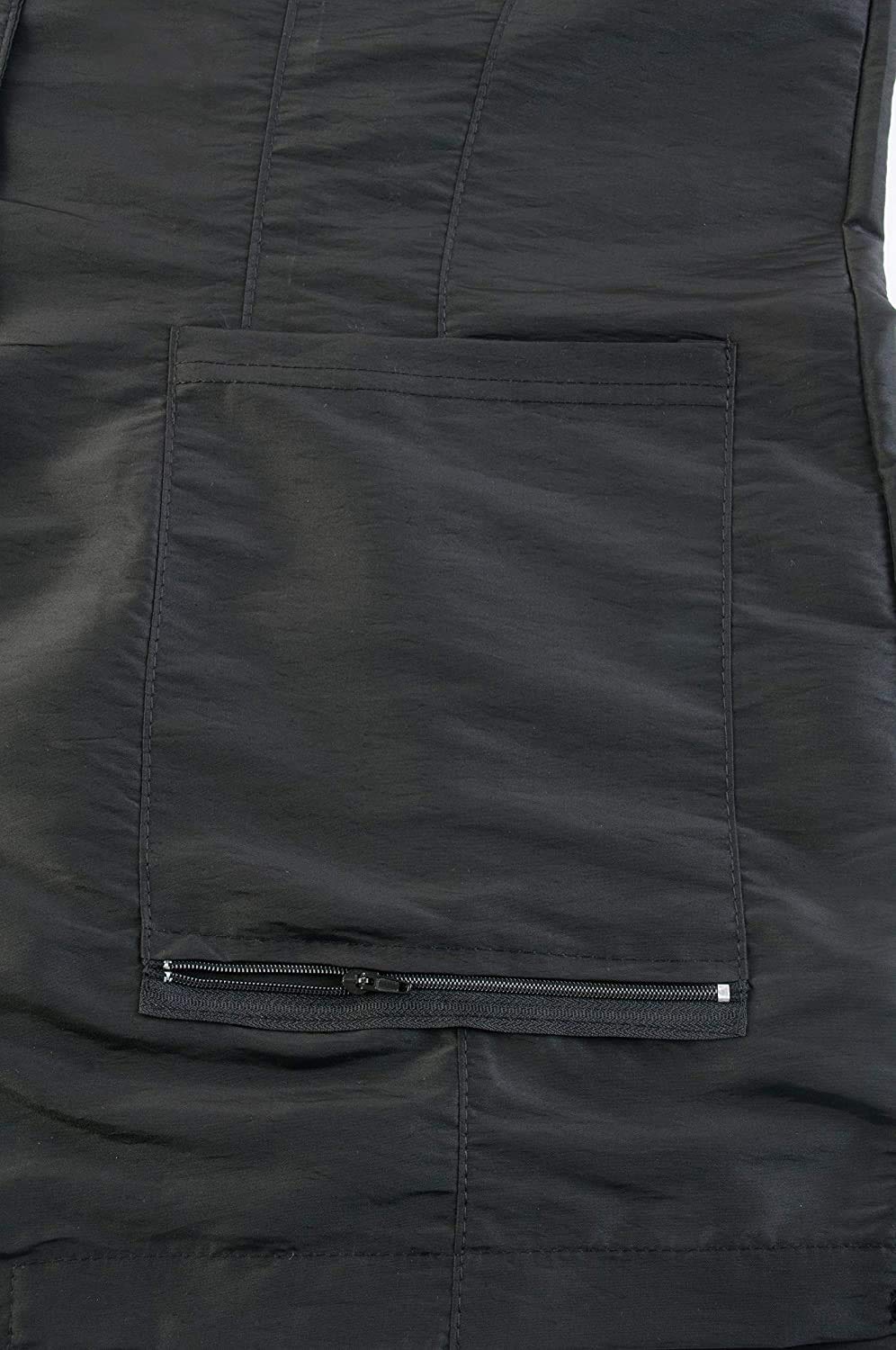 Betty Dain Kool Breeze Mesh Back Salon Stylist Vest, Unique Stretch Mesh Back For Breathability, Pockets with Zippered Bottoms, Button Closure, Lightweight, Water Resistant Polyester Fabric, M/L