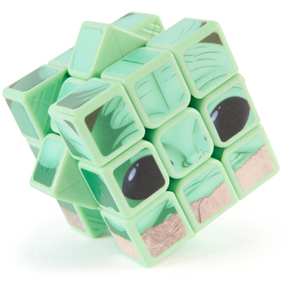 Rubik’s Cube, Star Wars Grogu Cuber with Display, Mandalorian’s The Child, Problem-Solving Brain Teaser, Classic Color-Matching Puzzle, Fidget Toy for Kids, Collectible Star Wars Toy, for Ages 8 & Up