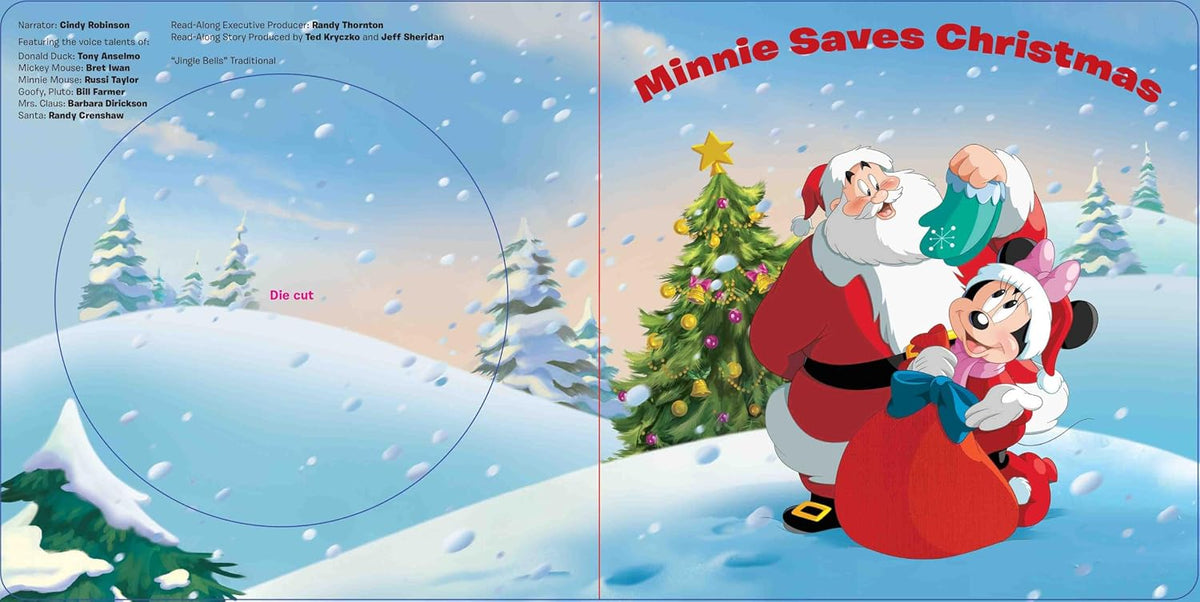 Disney Minnie Saves Christmas Read-Along Storybook & CD