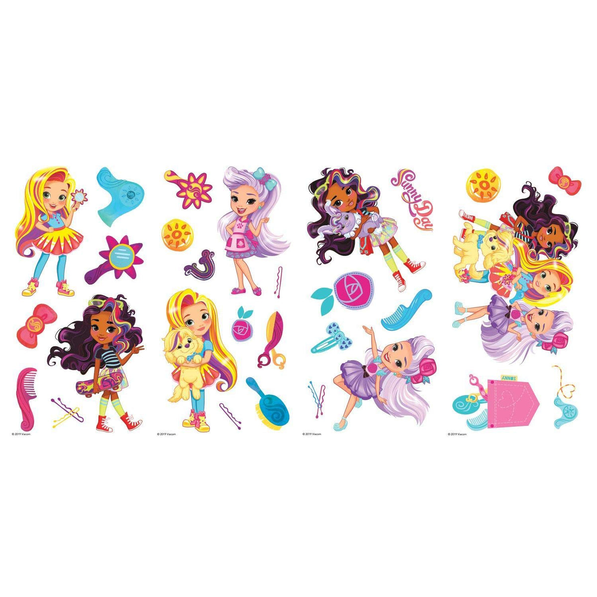 RoomMates RMK4052SCS Sunny Day Peel and Stick Wall Decals
