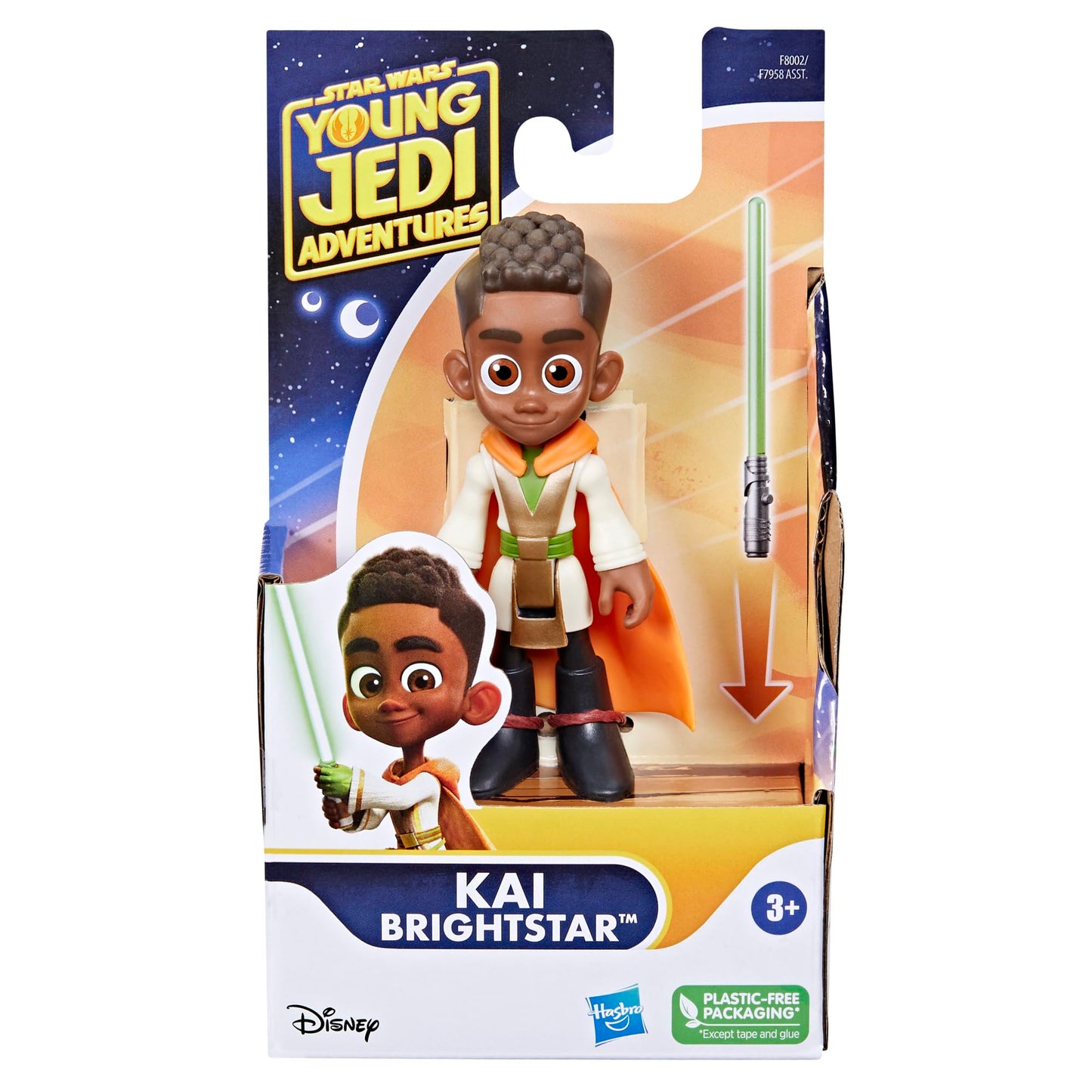 Star Wars: Young Jedi Adventures Kai Brightstar Action Figure, 4-Inch Scale Toys, Preschool Toys for 3 Year Old Boys & Girls