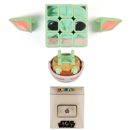 Rubik’s Cube, Star Wars Grogu Cuber with Display, Mandalorian’s The Child, Problem-Solving Brain Teaser, Classic Color-Matching Puzzle, Fidget Toy for Kids, Collectible Star Wars Toy, for Ages 8 & Up