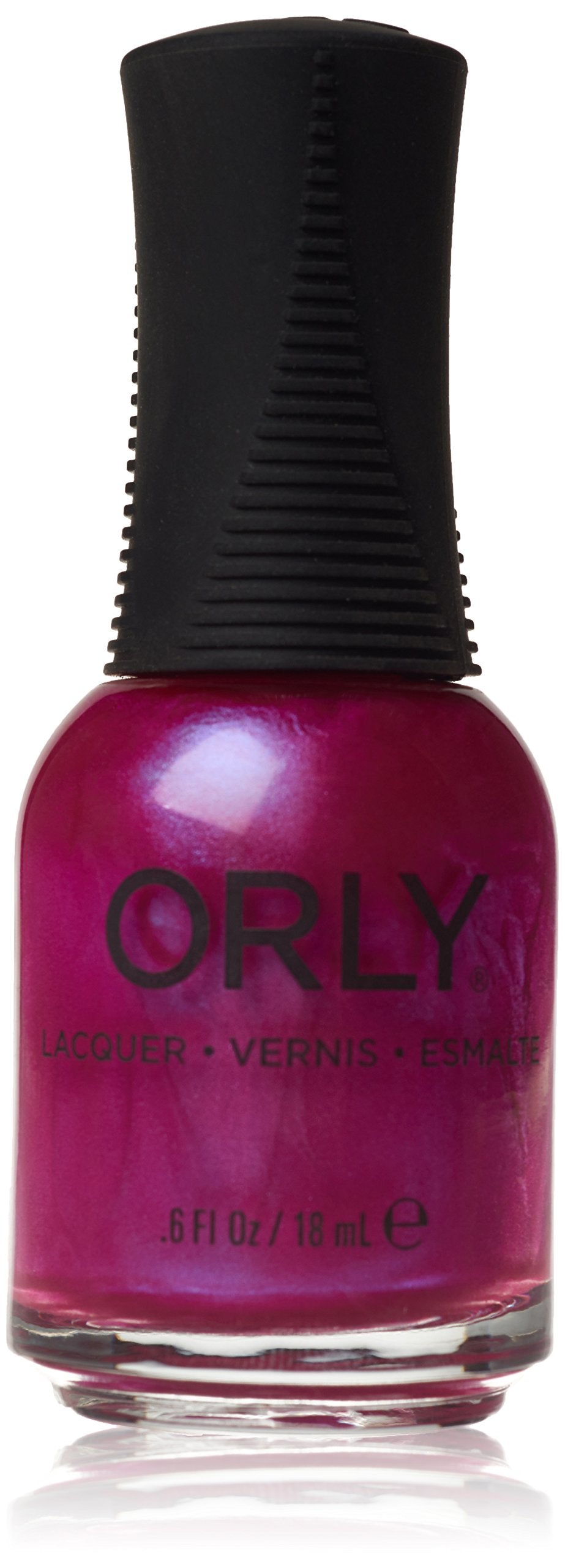 Orly Gorgeous nail lacquer bottle in a pearly magenta pink shimmer