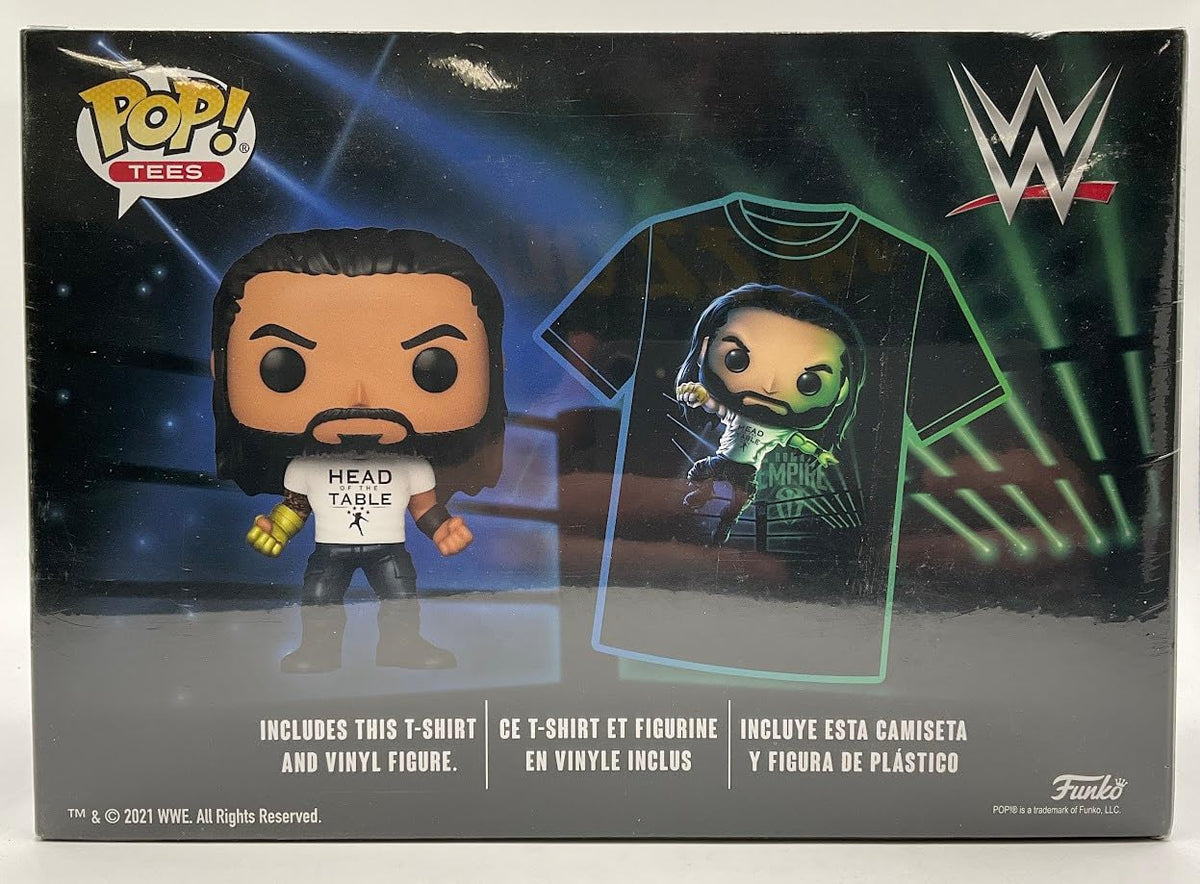 Back of the box showing the vinyl figure and the black T-shirt design included