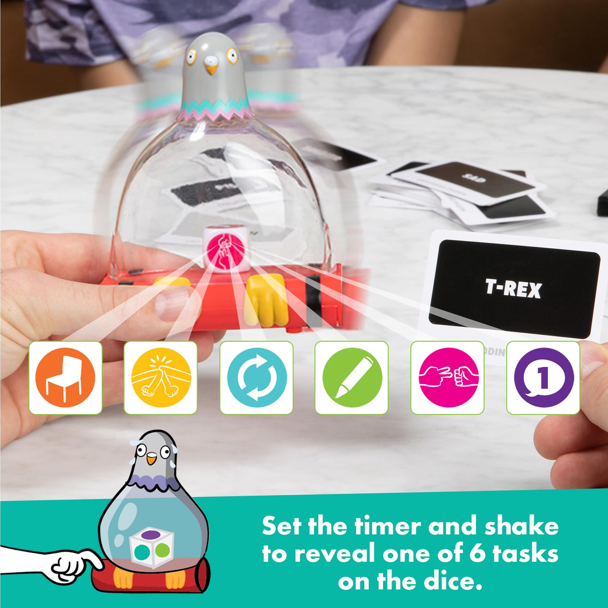 Exploding Kittens Exploding Pigeon Party Game