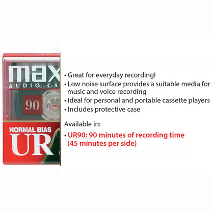 Maxell 108510 Normal Bias-Ur, smoke UPC: 025215111617