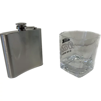 Father's Day Best Dad in the World Flask and Rocks Glass Set - Way to Celebrate