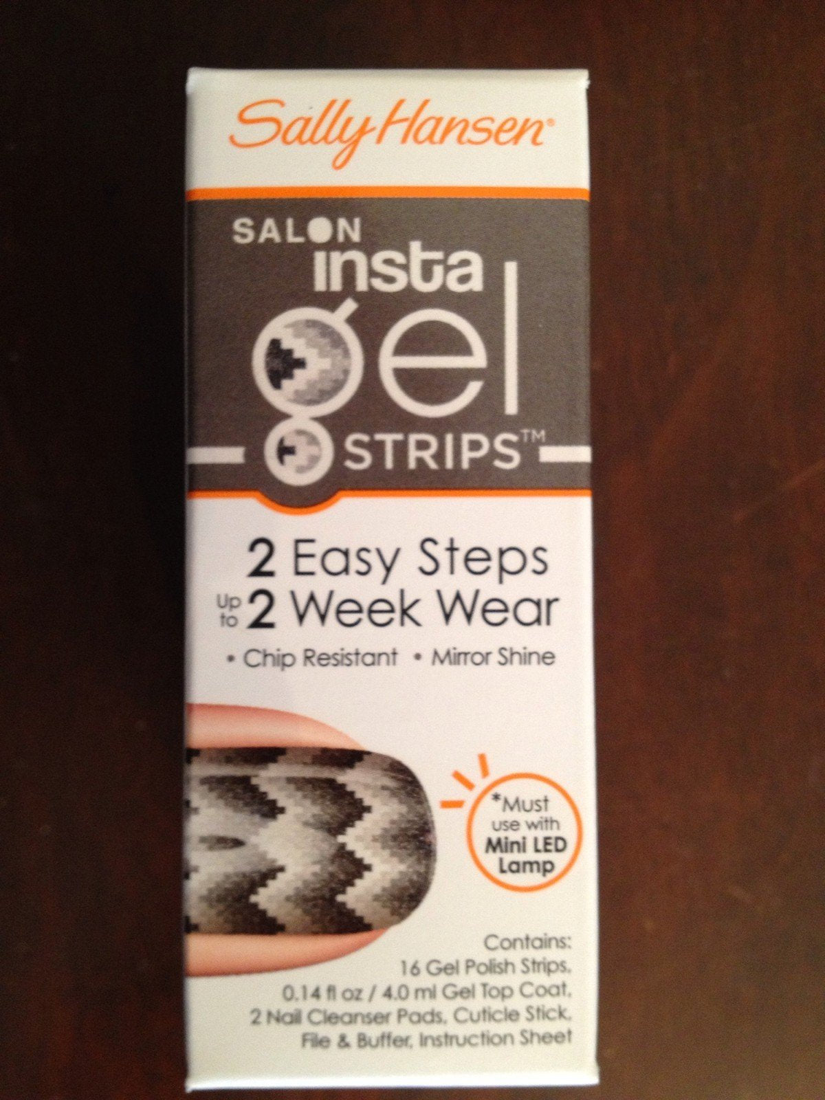 Sally Hansen Salon Insta Gel Strips, Ziggy Zaggy #520, 16 Count, Pack of 2