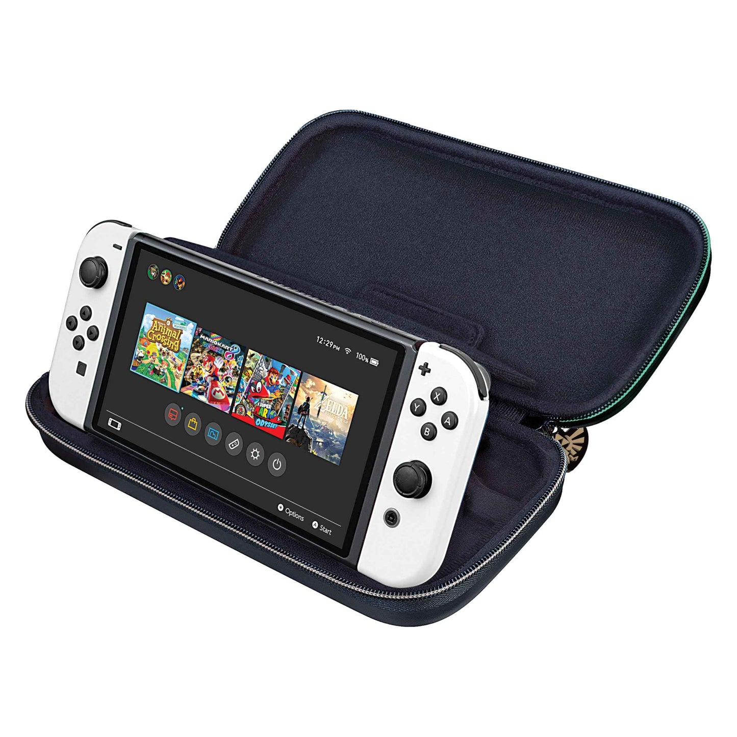 Game Traveler Deluxe Licensed Travel Case Designed for Nintendo Switch, Lite, OLED, Legend of Zelda Tears of the Kingdom (NNS433)