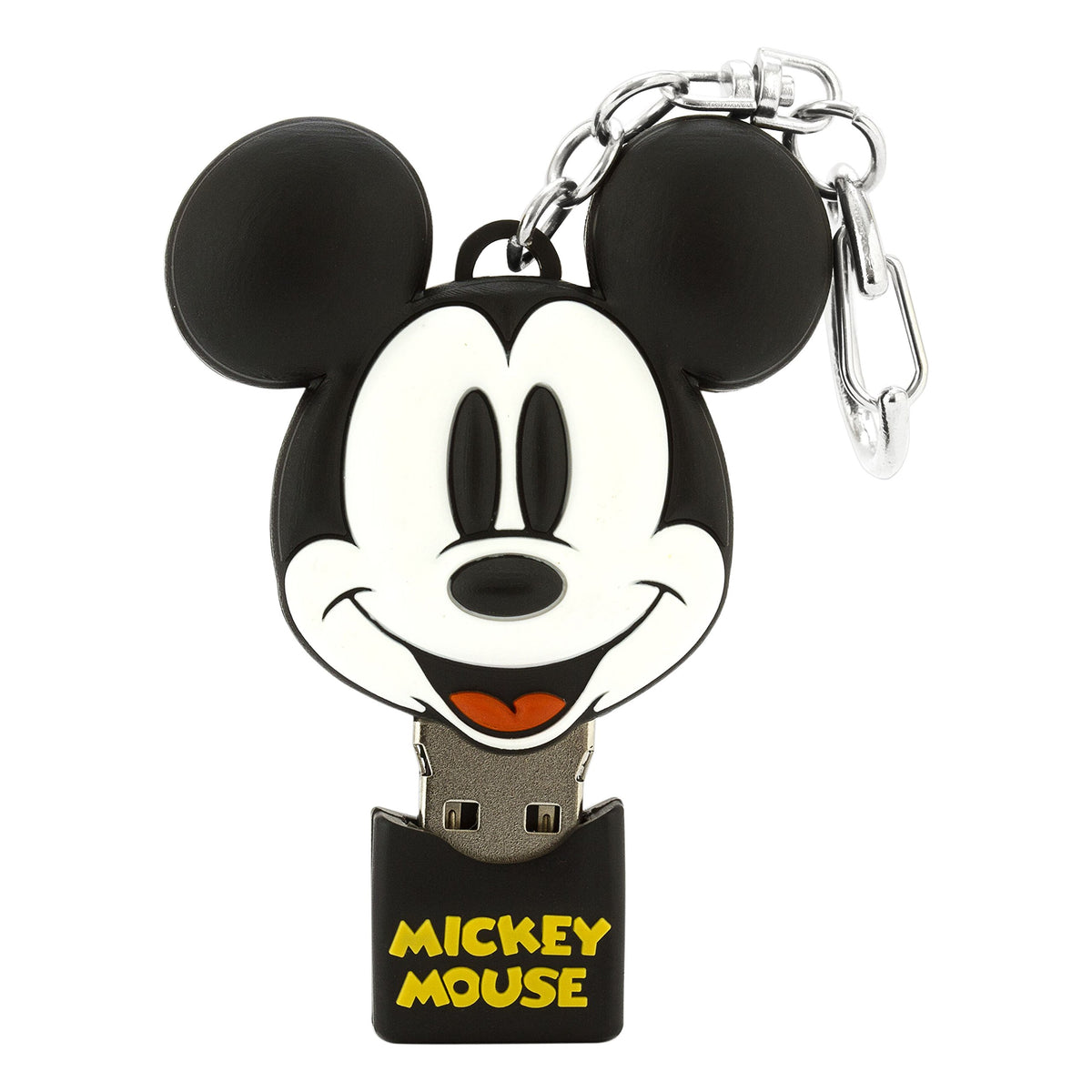 Mickey Mouse head 4GB USB flash drive keychain with yellow Mickey Mouse cap