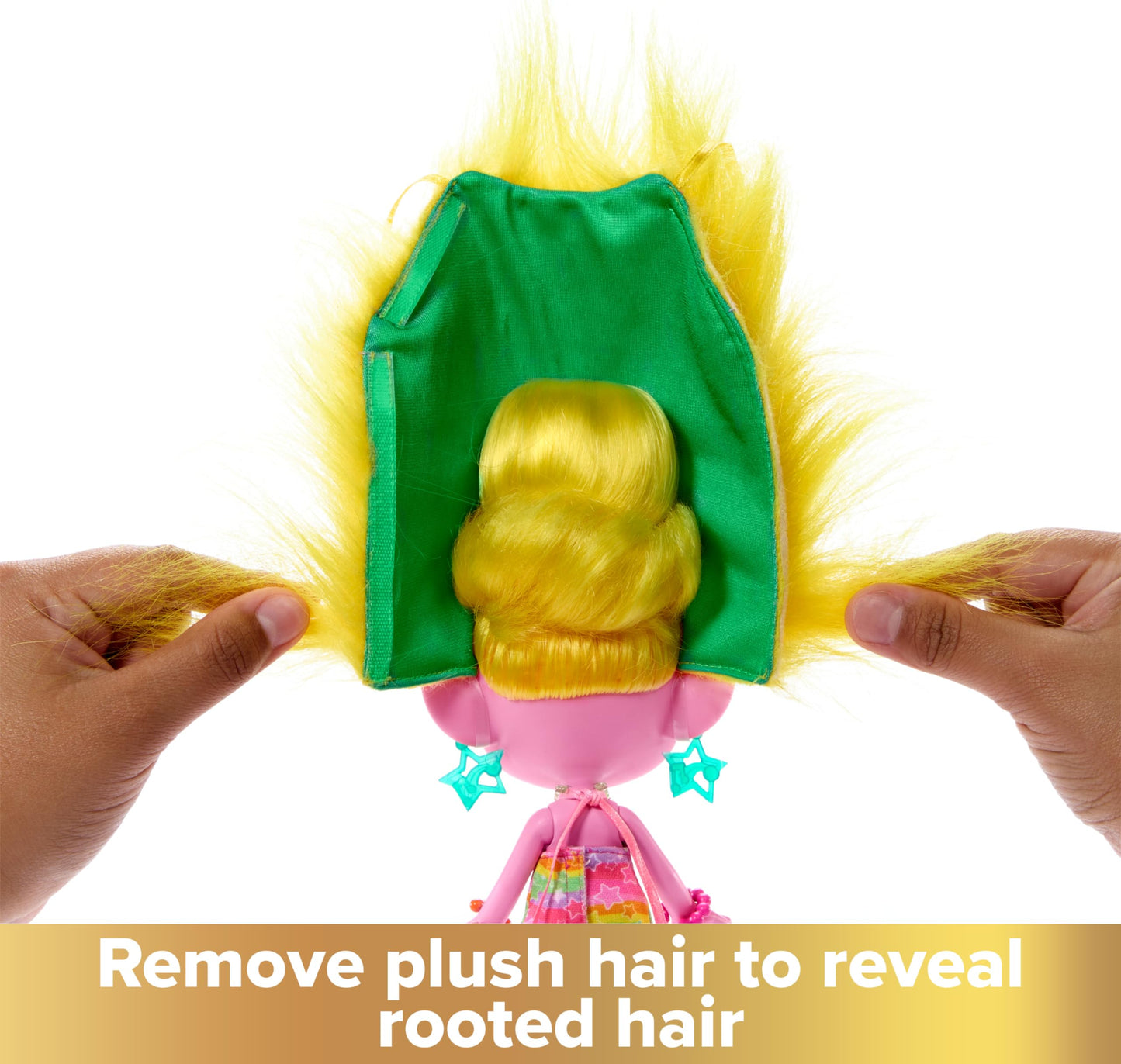 Mattel DreamWorks Trolls Band Together Fashion Doll & 10+ Accessories, Hairsational Reveals Viva with Transforming Hair Piece