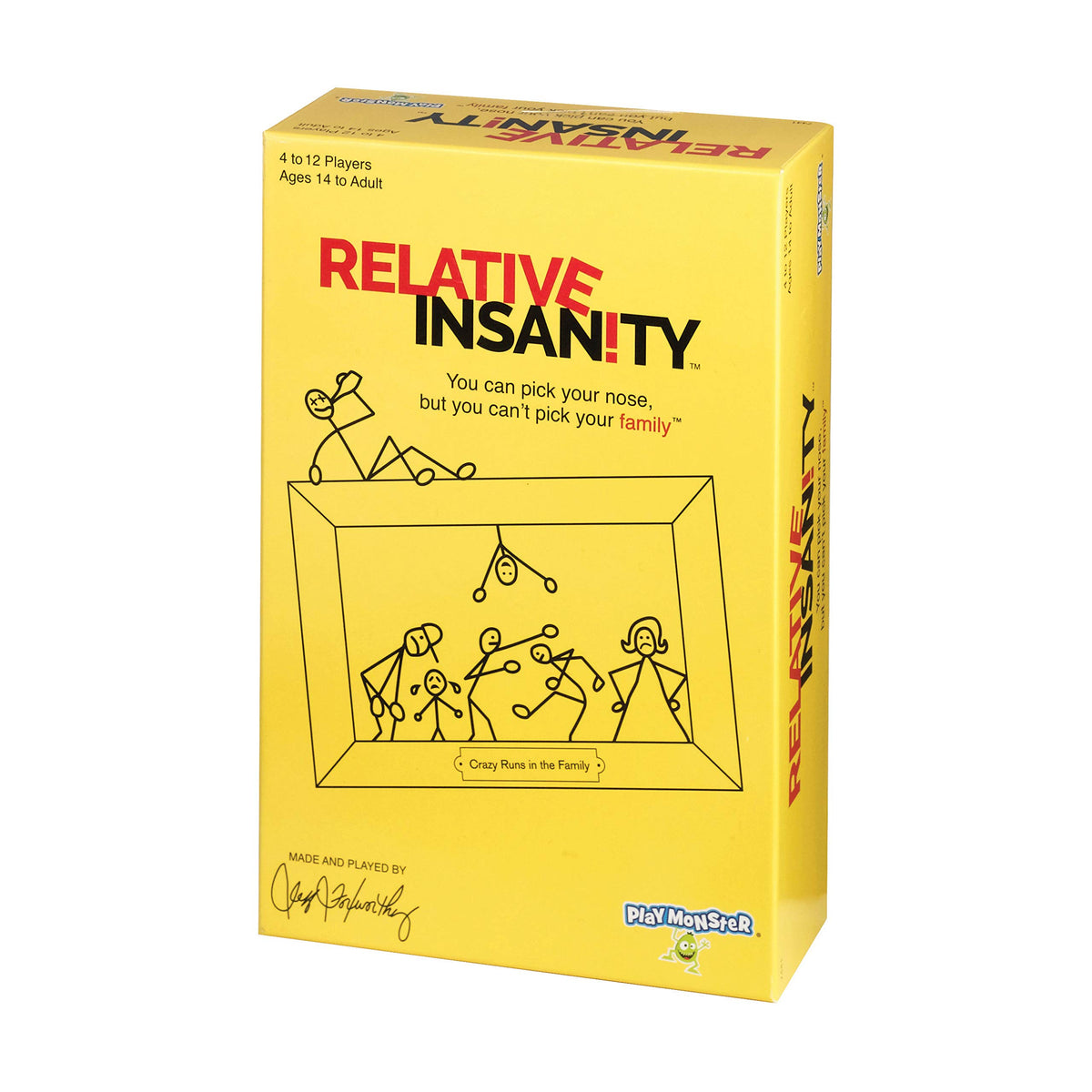 Relative Insanity, Card Games - Adult Card Games - Laugh Till You Drop Card Games for Adults, Travel Games, Fun, Designed by Comedian Jeff Foxworthy, Multi-Player, Ages 14+