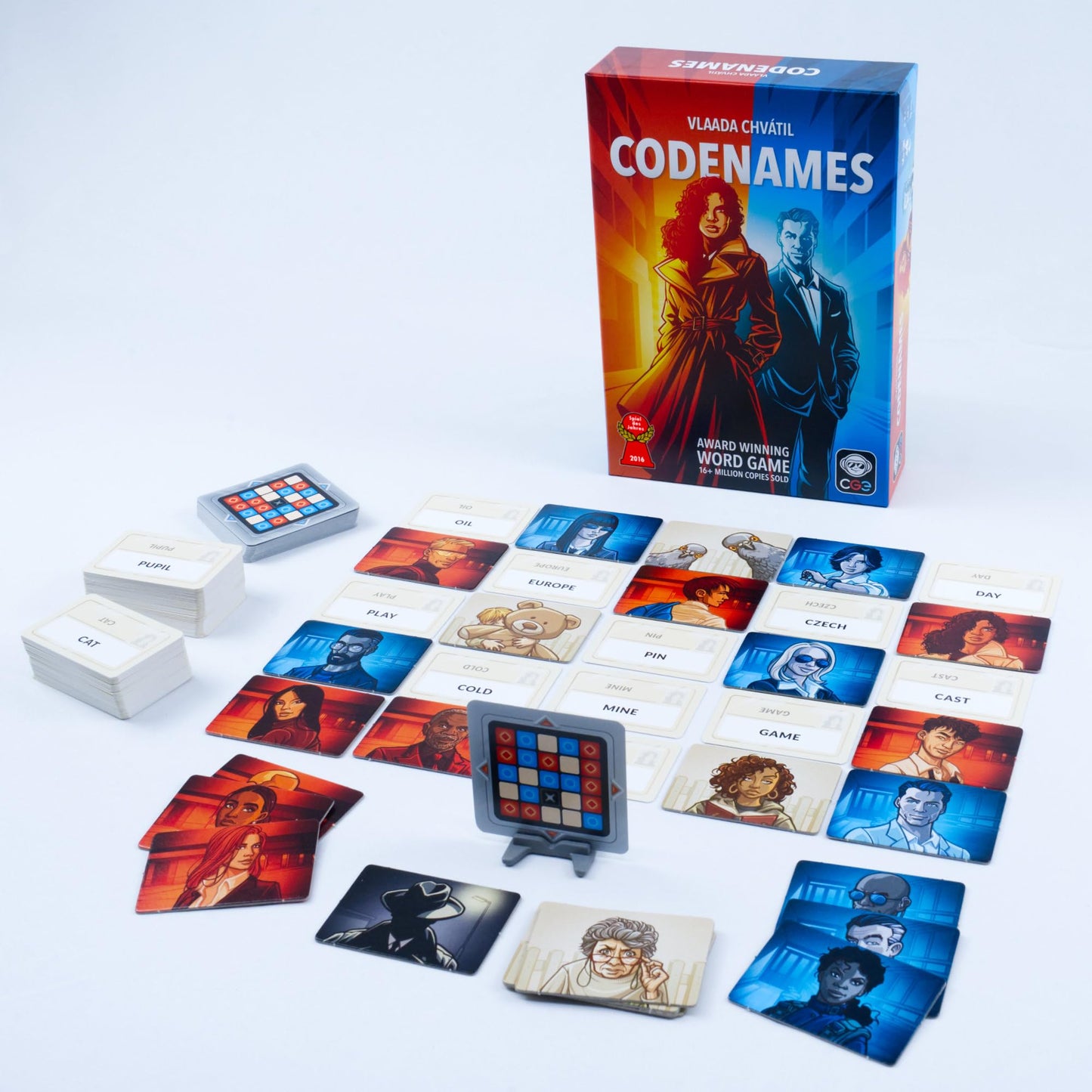 CGE Codenames Board Game (2nd Edition) The Top Secret Word Association Party Game for Friends & Family Game Nights, 4+ Players
