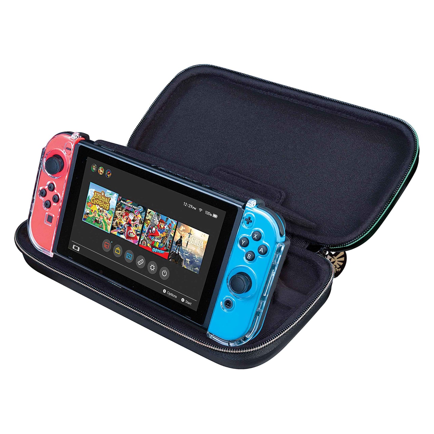 Game Traveler Deluxe Licensed Travel Case Designed for Nintendo Switch, Lite, OLED, Legend of Zelda Tears of the Kingdom (NNS433)