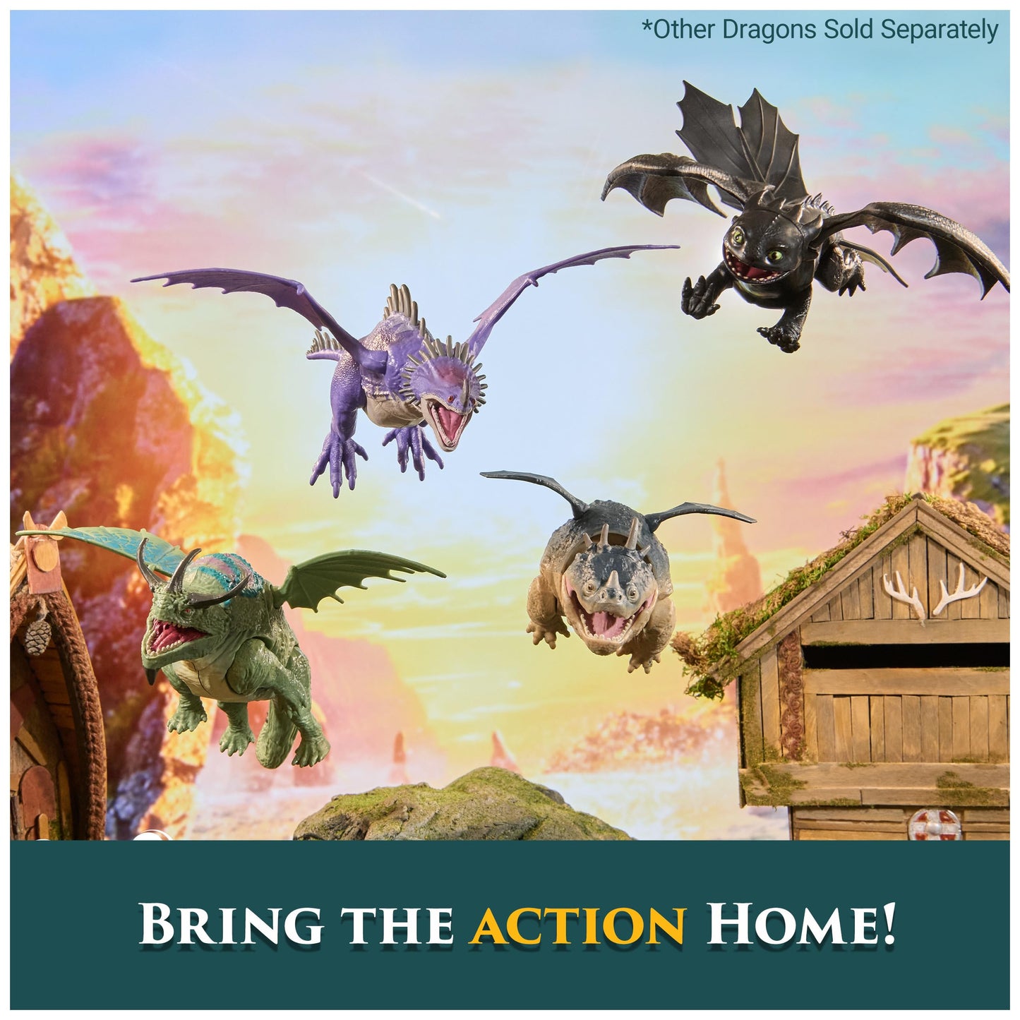 DreamWorks Dragons, How to Train Your Dragon, Toothless 9” Action Figure, Kids Toys for Ages 4 and up