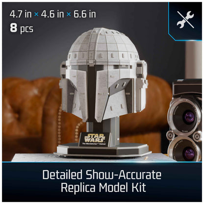 4D Build, Star Wars Mandalorian Helmet 3D Model Kit, Star Wars Collectibles & Desk Decor, Adult Puzzle, Building Toys, 3D Puzzles for Adults & Teens, 88 Pieces, Gift Ideas for Ages 12 & Up