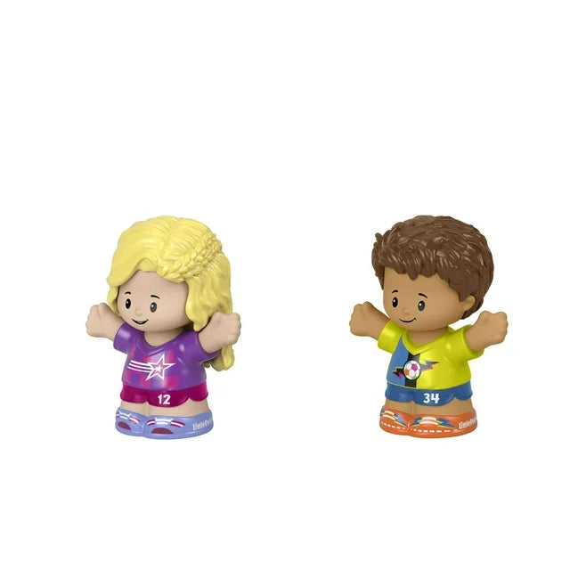 Soccer kit figures turned slightly right, arms out