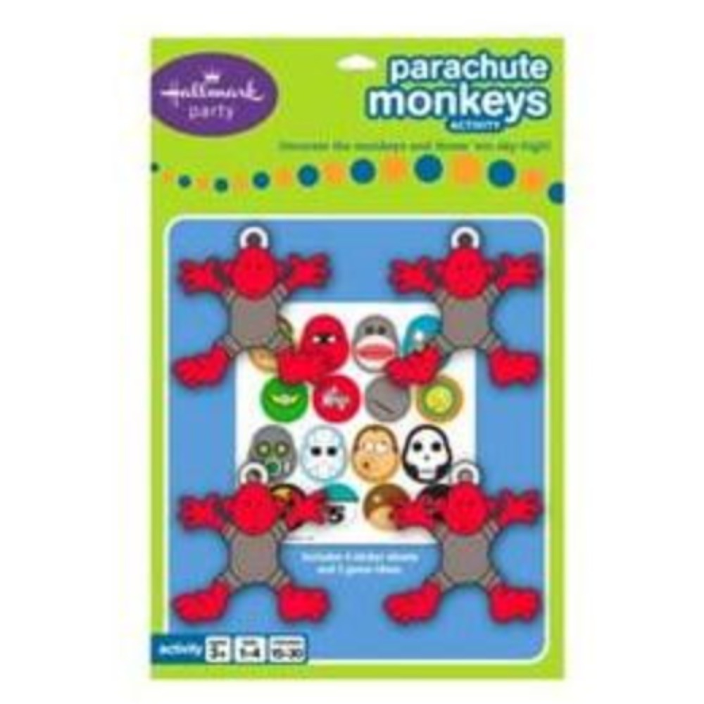Hallmark 206900 Parachute Monkeys Party Game