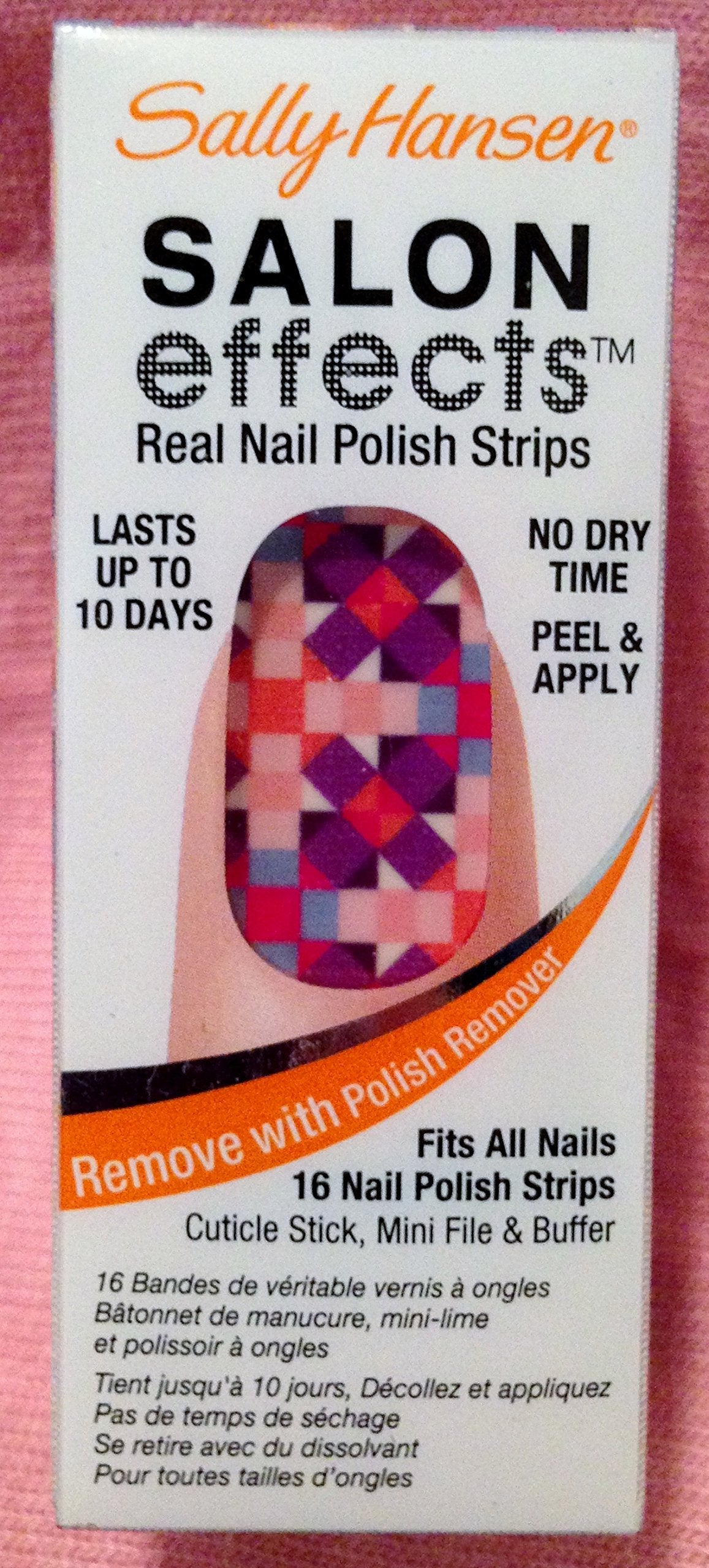 Sally Hansen Salon Effects Nail Polish Strips, Mod About You, 16 Count