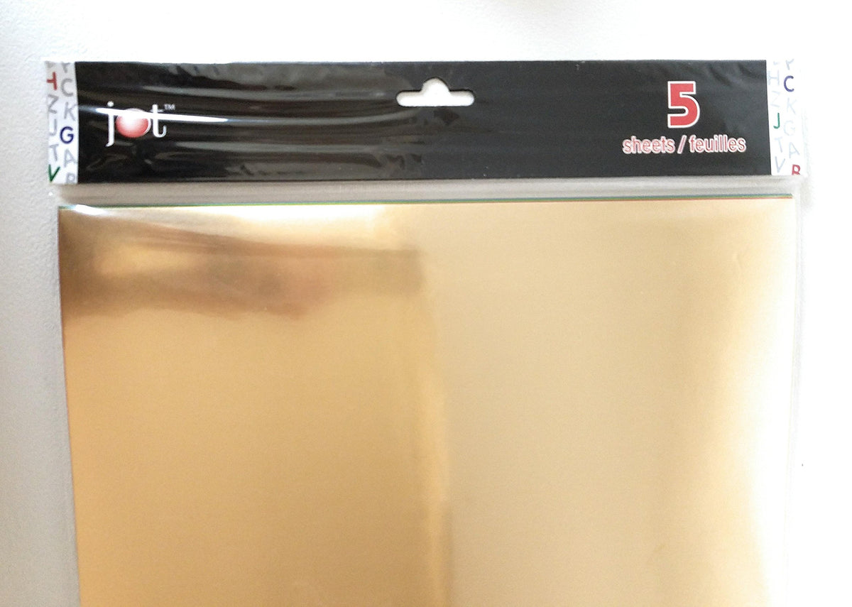 Close-up of the poster board pack header showing 5 metallic sheets