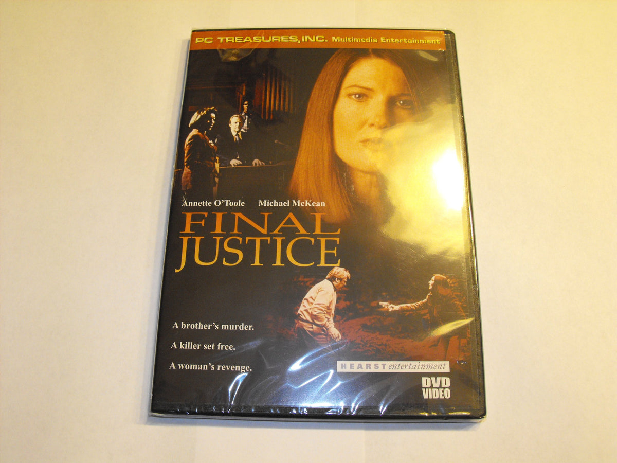 Sealed Final Justice DVD starring Annette O'Toole and Michael McKean on a white table