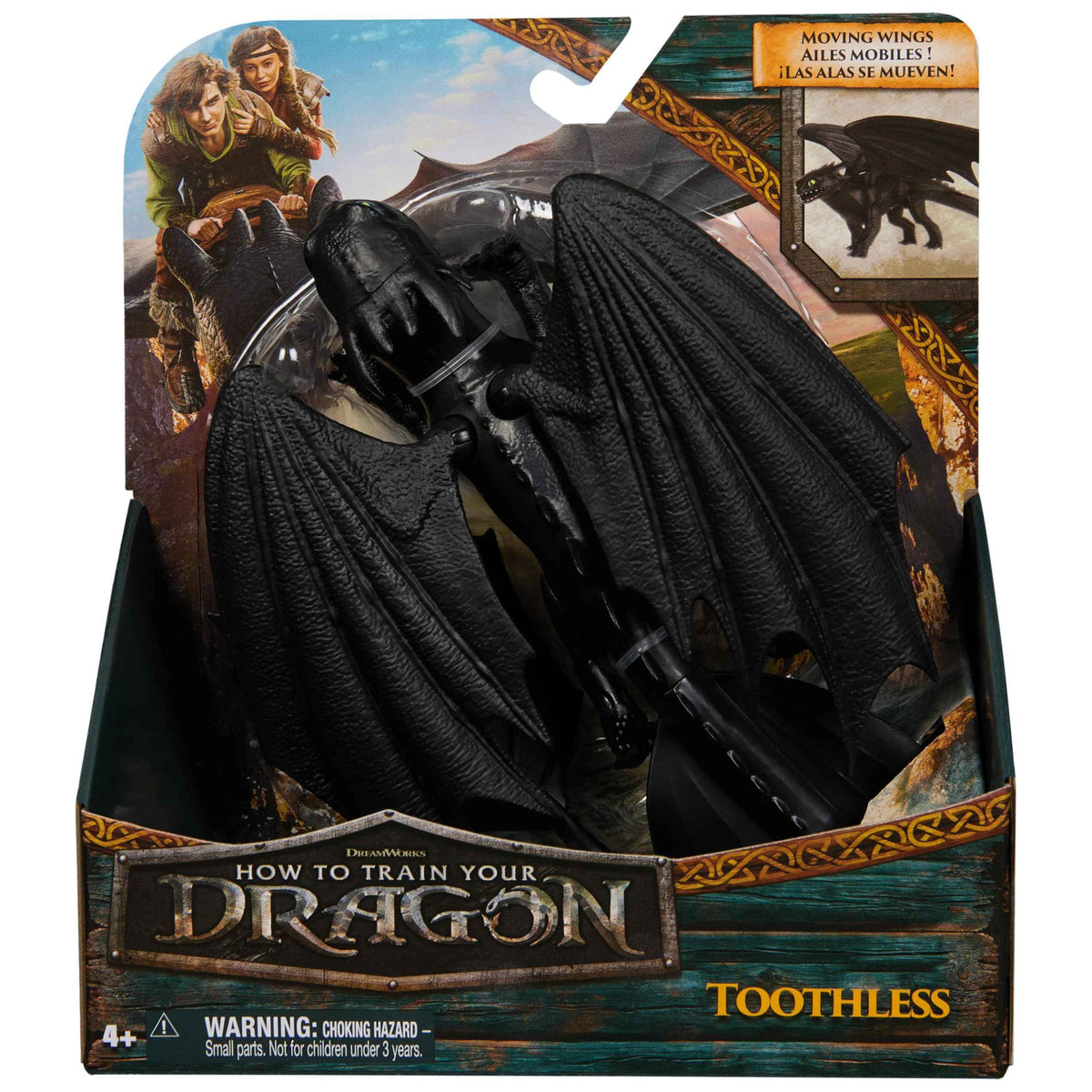 DreamWorks Dragons, How to Train Your Dragon, Toothless 9” Action Figure, Kids Toys for Ages 4 and up