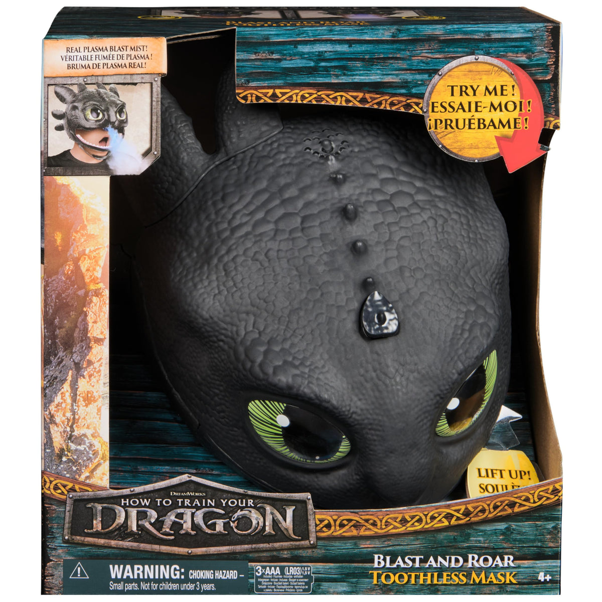 DreamWorks Dragons Blast & Roar Toothless Role Play Mask