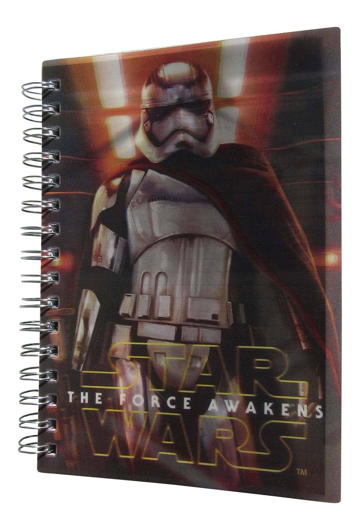 Star Wars The Force Awakens spiral notebook with chrome Captain Phasma cover