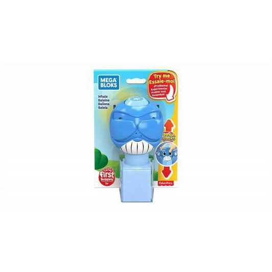 MEGA BLOKS Peek A Blocks Whale, Building Toys for Toddlers (2 pieces)