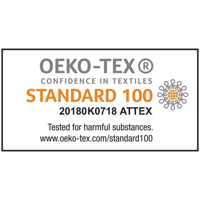 OEKO-TEX Standard 100 tested for harmful substances label
