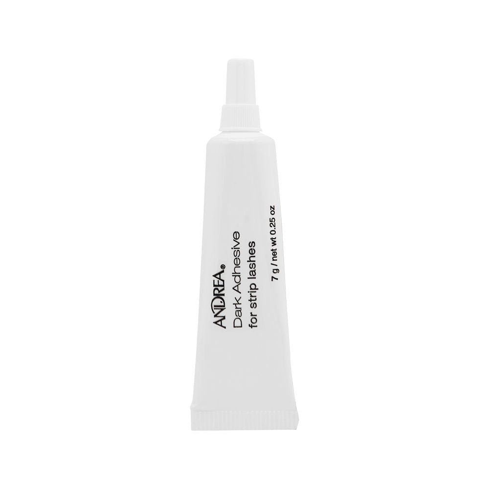 White squeeze tube of dark adhesive for strip lashes, 0.25 oz