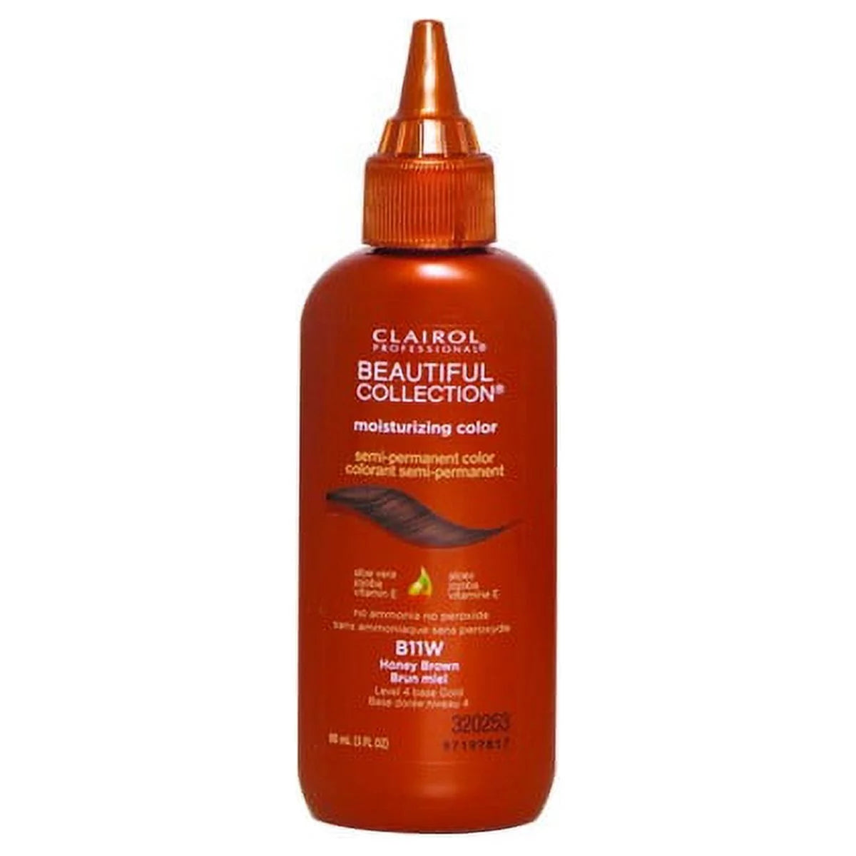 Copper bottle of B11W honey brown moisturizing semi-permanent hair color