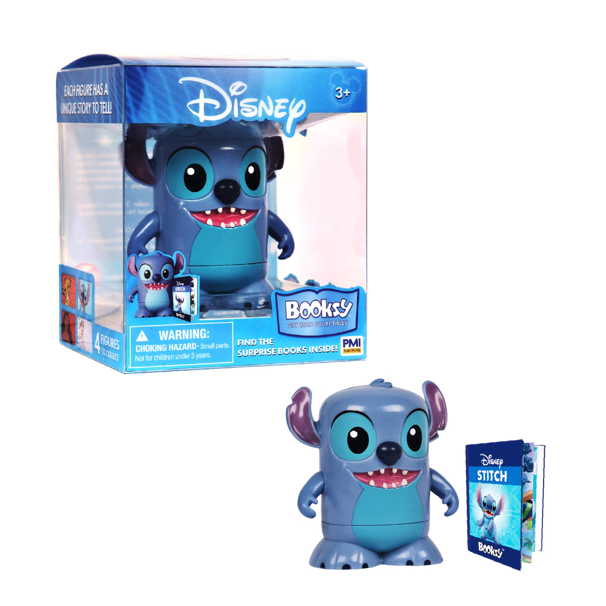 Booksy Disney Stitch Collectible Figure with Tiny Storybook