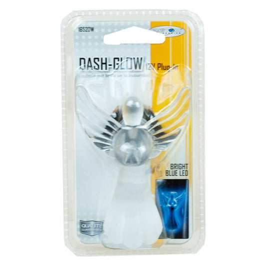 Plug-in Dash-Glow Bright Blue LED 12 Volt Angel - Plugs in Your Cigarette Lighter