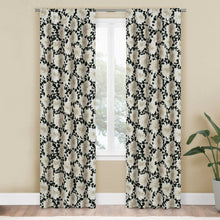 Load image into Gallery viewer, Mainstays Farmhouse Beige Floral Light Filtering Rod Pocket Panel Pair, 76&quot; x 84&quot;
