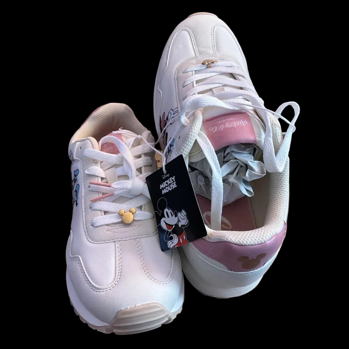 Disney Mickey Mouse Ladies Character Sneaker Size 8