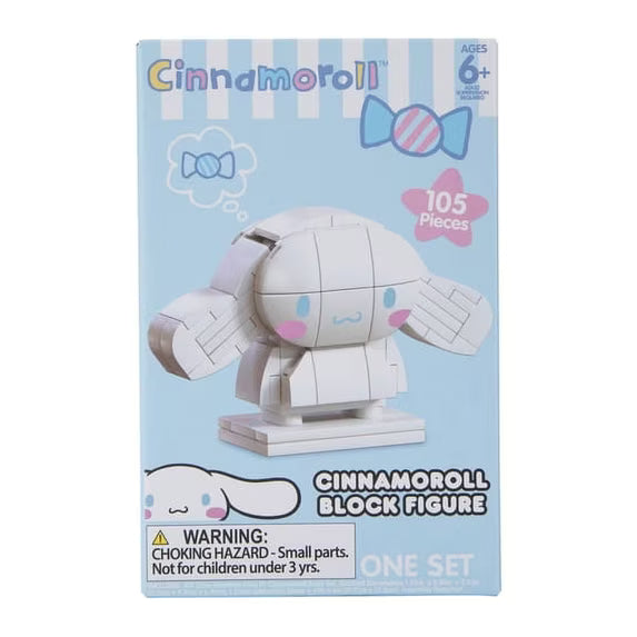 Sanrio Cinnamoroll 6+ Interlocking Block Building Sets Popular Characters, 105 Pieces