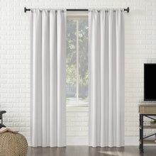Load image into Gallery viewer, Sun Zero Avery 100% Blackout Rod Pocket Single Curtain Panel, 40&quot; x 84&quot;, Pearl, Adult

