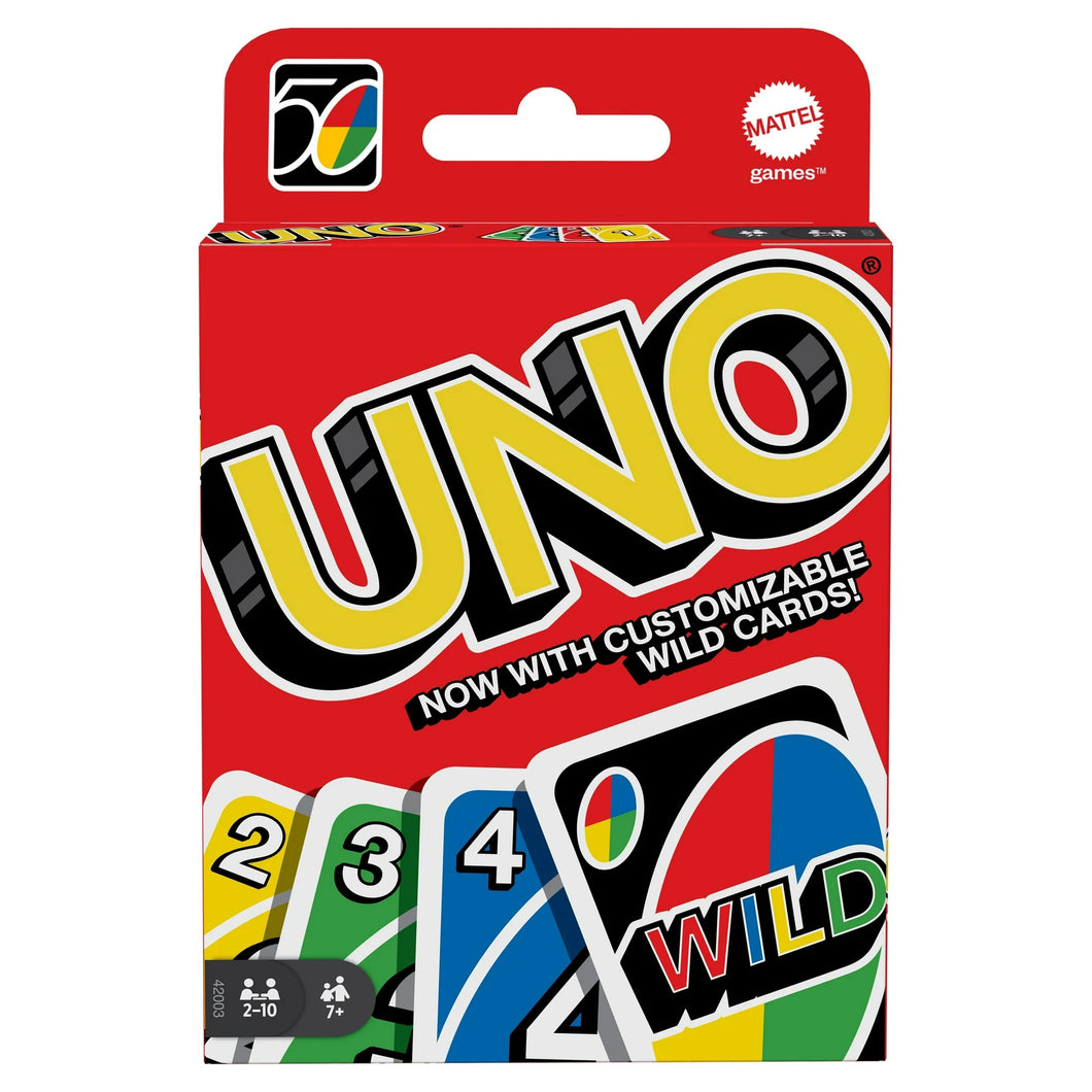 UNO Color & Number Matching Card Game for 2-10 Players Ages 7Y+