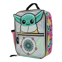 Load image into Gallery viewer, Star Wars Mandalorian Face Time Reusable Rectangle Lunch Bag
