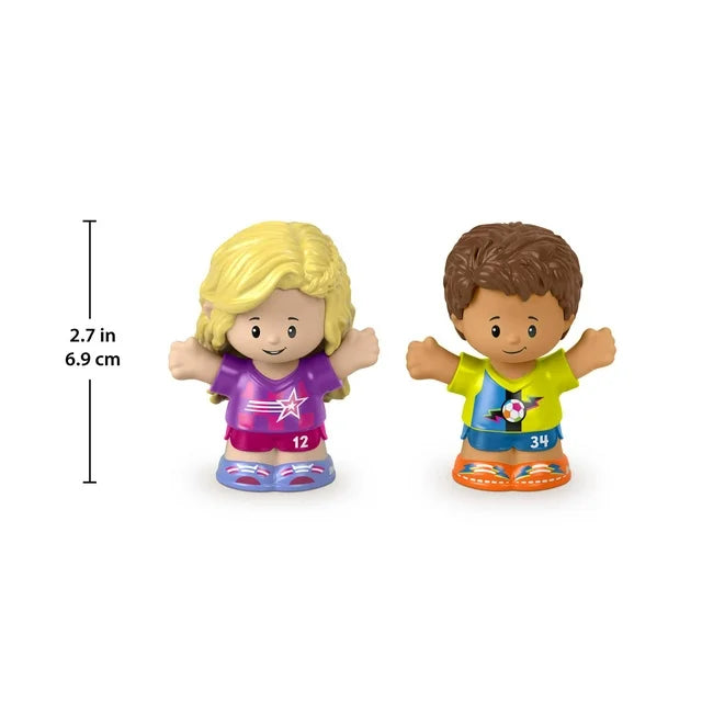 The two soccer kit figures beside a height marker of 2.7 inches