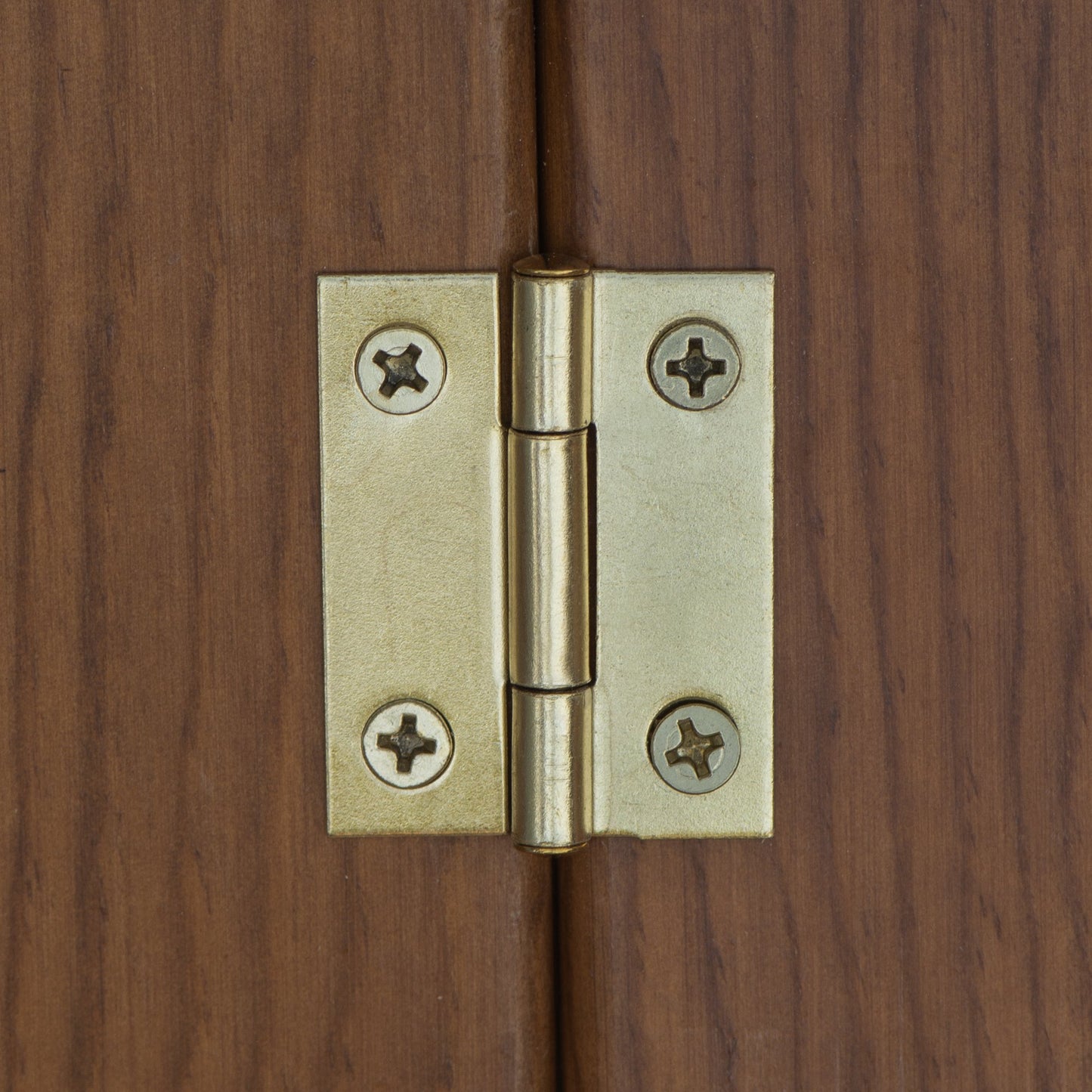 Bulldog Hardware 1 in. Utility Hinge, Brass Plated, 2 Pack