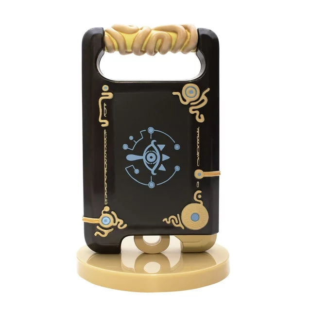 Back of the Sheikah Slate phone stand with blue eye symbol