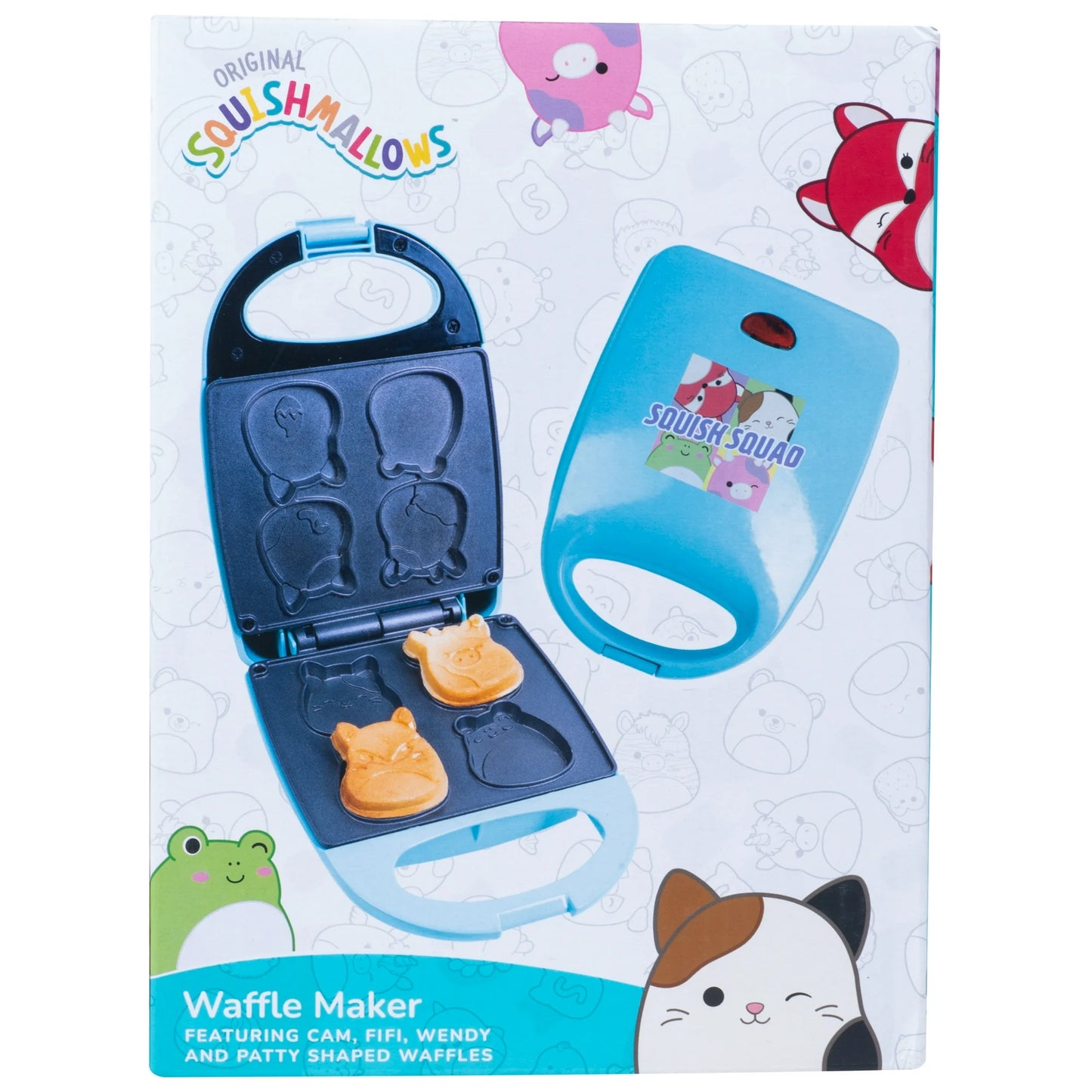 Fizz Creations Squishmallows Squish Squad Waffle Maker Non stick Plates American Style Waffles