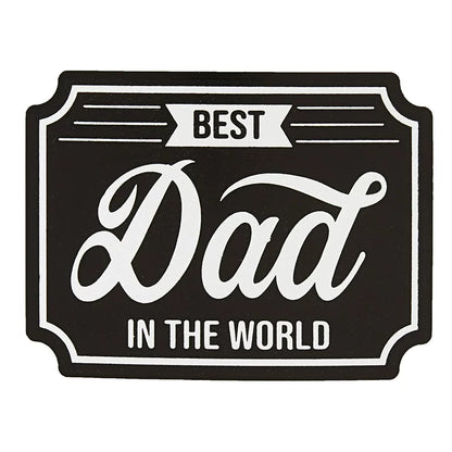 Father's Day Best Dad in the World Flask and Rocks Glass Set - Way to Celebrate