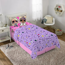 Load image into Gallery viewer, LOL Surprise Kids Twin Sheet Set, Purple and Pink, MGA
